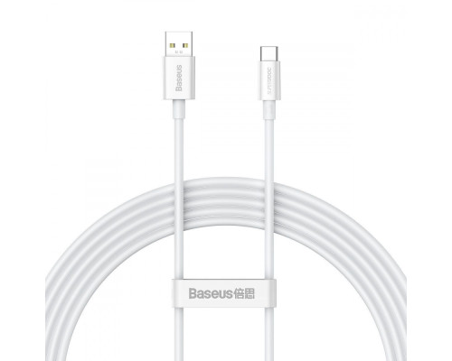 Кабель Baseus Superior Series (SUPERVOOC) Fast Charging Data Type-C 65W (2m) white 2001000810901 6932172612900