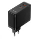 МЗП Baseus GaN5 Pro 100W (Type-C + USB) + Кабель Type-C + Type-C black
