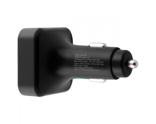 АЗП Proove FM Launcher Luxor SE 36W (PD+QC3.0) Type-C+USB gray 2003000160246 6901115314324