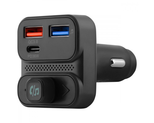 АЗП Proove FM Launcher Luxor SE 36W (PD+QC3.0) Type-C+USB gray 2003000160246 6901115314324