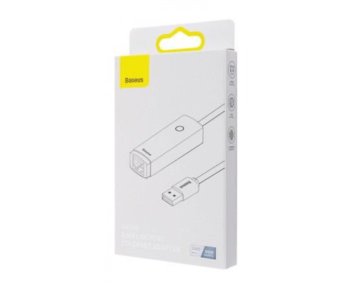 Перехідник Baseus Lite Series Ethernet 1000Mbps (USB to RJ45) gray