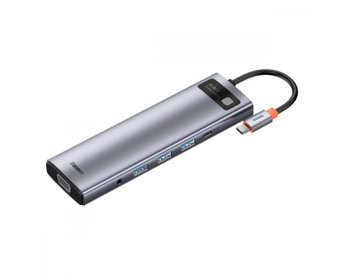 USB-Хаб Baseus Metal Gleam Series 11-in-1 Type-C gray