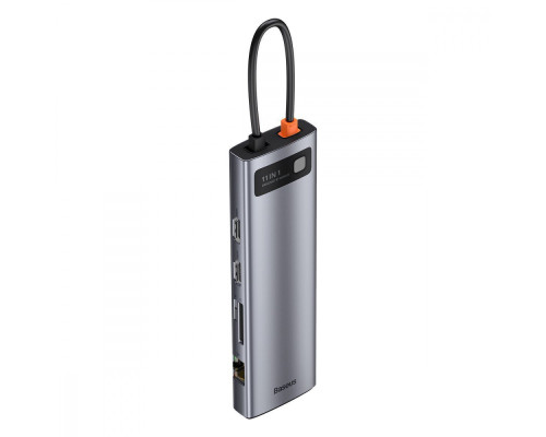 USB-Хаб Baseus Metal Gleam Series 11-in-1 Type-C gray