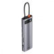 USB-Хаб Baseus Metal Gleam Series 11-in-1 Type-C gray