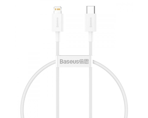 Кабель Baseus Superior Series Fast Charging Data Type-C to Lightning PD 20W (0.25m) white