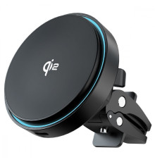 Автомобільний тримач з Бездротовим ЗП Proove Light Circle Qi2 15W black 2003000206203 6901115203826