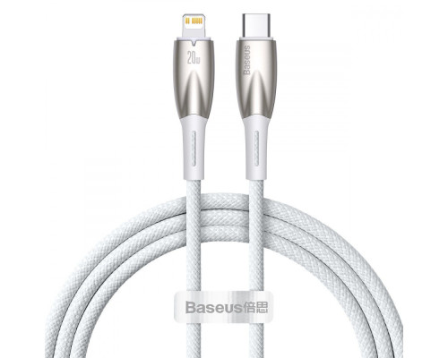 Кабель Baseus Glimmer Series Fast Charging Type-C to Lightning 20W (1m) white 2001001041748 6932172617868