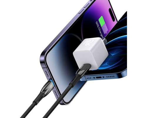 Кабель Baseus Glimmer Series Fast Charging Type-C to Lightning 20W (1m) white 2001001041748 6932172617868