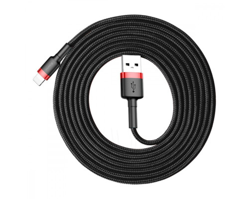 Кабель Baseus Cafule Lightning 1.5A (2m) gray/black