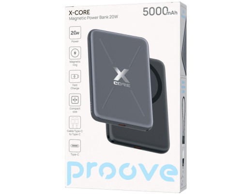 Портативна Батарея Proove X-Core 20W 5000mAh gray 2003000288612 6901117807220