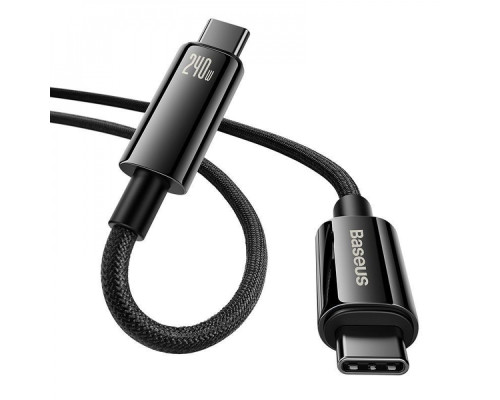 Кабель Baseus Tungsten Gold Fast Charging Type-C to Type-C 240W (1m) black 2001001041700 6932172628826