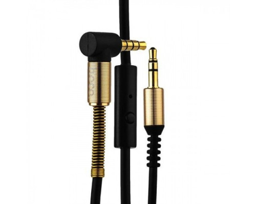 Кабель AUX Hoco UPA02 With Mic (2m) black