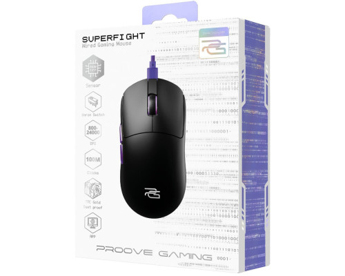 Дротова ігрова миша Proove Gaming Superfight Wired white/purple 2003000318098 6901116341695