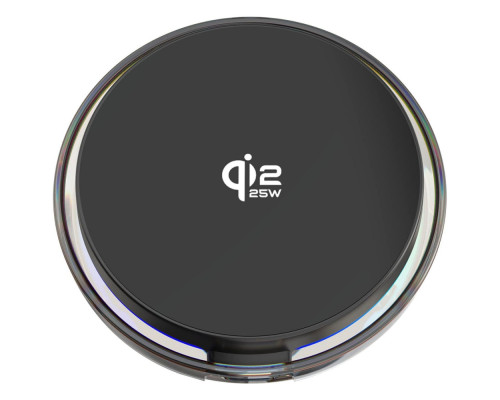 Автомобільний тримач з Бездротовим ЗП Proove Light Crystal Qi2.2 25W gray 2003000293234 6901116391539