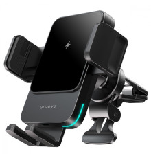 Автомобільний тримач з Бездротовим ЗП Proove Sonic 15W black 2001001847159 6901116487393