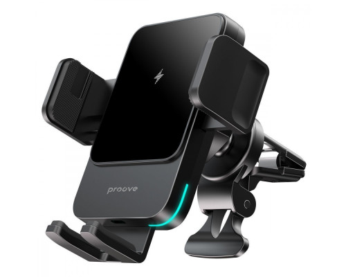 Автомобільний тримач з Бездротовим ЗП Proove Sonic 15W black 2001001847159 6901116487393