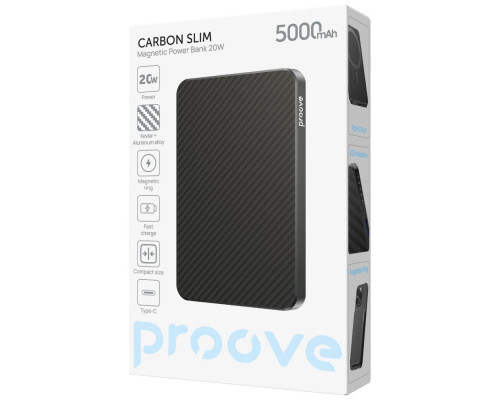 Портативна Батарея Proove Carbon Slim 20W 5000mAh nightfall 2003000299717 6901112509020