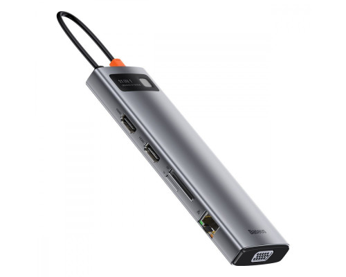 USB-Хаб Baseus Metal Gleam Series 11-in-1 Type-C gray