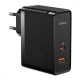 МЗП Baseus GaN5 Pro 100W (Type-C + USB) + Кабель Type-C + Type-C black
