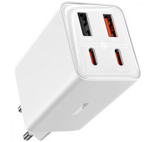МЗП Baseus GaN6 Pro Fast Charger 2 Type-C + 2 USB 65W white 2001001823535 6932172644437