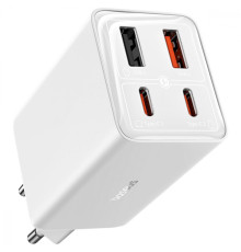 МЗП Baseus GaN6 Pro Fast Charger 2 Type-C + 2 USB 65W white 2001001823535 6932172644437