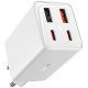 МЗП Baseus GaN6 Pro Fast Charger 2 Type-C + 2 USB 65W white 2001001823535 6932172644437
