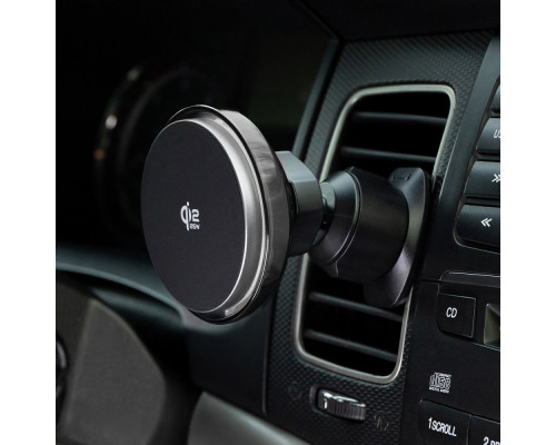 Автомобільний тримач з Бездротовим ЗП Proove Light Crystal Qi2.2 25W gray 2003000293234 6901116391539