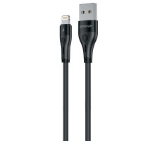 Кабель Proove Soft Silicone USB to Lightning 2.4A (2m) black 2003000244175 6901116964375