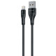 Кабель Proove Soft Silicone USB to Lightning 2.4A (2m) black 2003000244175 6901116964375