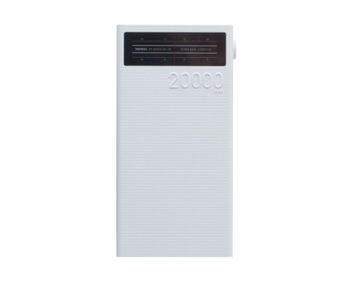 Універсальна Мобільна Батарея Power Bank Remax RPP-102 Lesu Series 20000 mAh Колір Білий