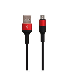 Кабель USB Hoco X26 Xpress Charging Micro Колір Чорно-Червоний 6957531080220