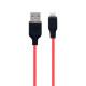 Кабель USB Hoco X21 Plus Silicone Lightning Колір Чорно-Помаранчевий