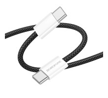 Кабель USB Borofone BX103 Original 60W Type-C to Type-C Колір Чорний 6941991109485