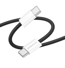 Кабель USB Borofone BX103 Original 60W Type-C to Type-C Колір Чорний 6941991109485