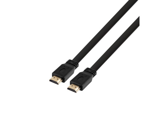 Кабель HDMI-HDMI 1.4V Flat 5m Колір Чорний