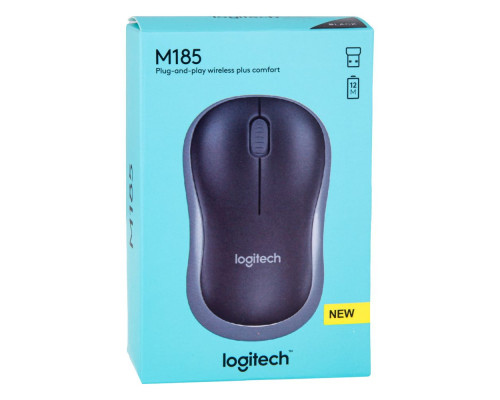 Wireless Миша Logitech M185 Колір Чорно-Синій