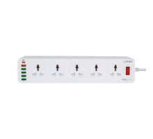 Мережевий Подовжувач LDNIO SC10610 (10 ports / 1PD / 1QC3.0 / 4 USB / 2m) Колір Бiлий 6933138691199