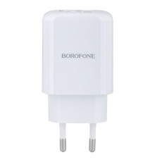 Мережевий Зарядний Пристрій Borofone BN4 PD 20W QC3.0 Type-C to Lightning Колір Бiлий 6931474748096