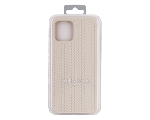 Чохол Silicone Knitted для iPhone 12 Pro Max Copy Колір 5, Antique white