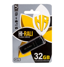 USB флеш-накопичувач Hi-Rali Taga 32gb Колір Чорний