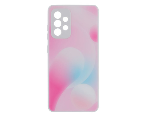 Чохол Glass TPU Prism Circles for Samsung Galaxy A52 4G Колір 7, Pink-Blue