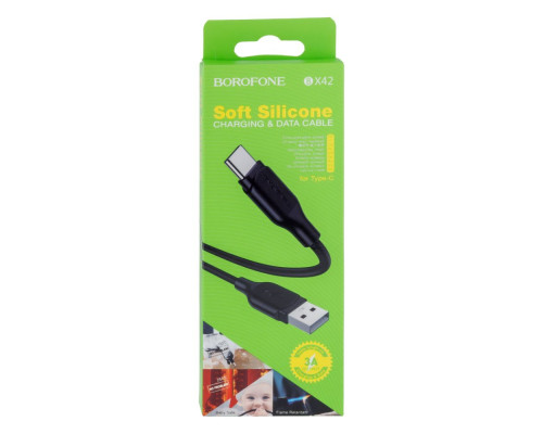 Кабель USB Borofone BX42 Silicone Type-C Колір Бiлий