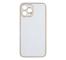 Чохол Leather Gold with Frame without Logo для iPhone 12 Pro Max Колір 13, White 2020000264200