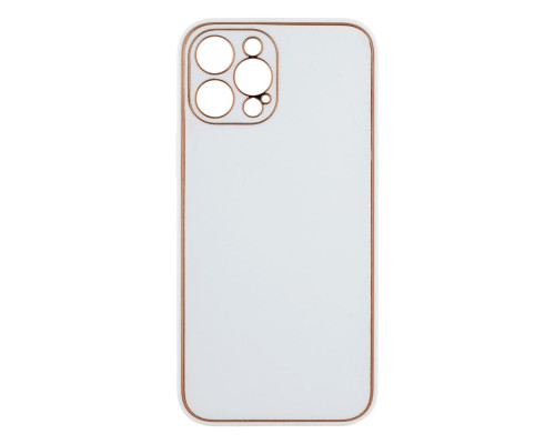 Чохол Leather Gold with Frame without Logo для iPhone 12 Pro Max Колір 13, White 2020000264200