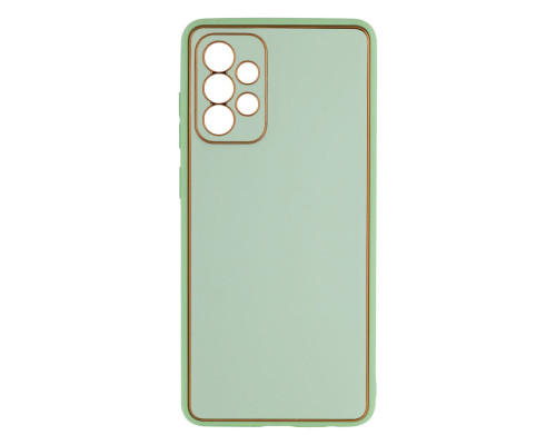 Чохол Leather Gold with Frame without Logo для Samsung A72 4G Колір 1, Red