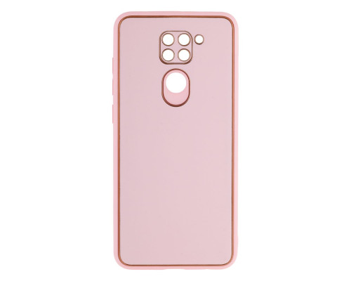 Чохол Leather Gold with Frame without Logo для Xiaomi Redmi Note 9 Колір 2, Black