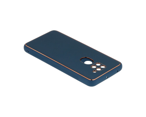 Чохол Leather Gold with Frame without Logo для Xiaomi Redmi Note 9 Колір 2, Black