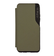 Чохол книжка Business Fabric для Xiaomi Mi 11 Lite Колір 8, Green 2020000279822