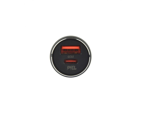 Автомобільний Зарядний Пристрій Hoco NZ5 Smooth road PD30W+QC3.0 Колір Чорний