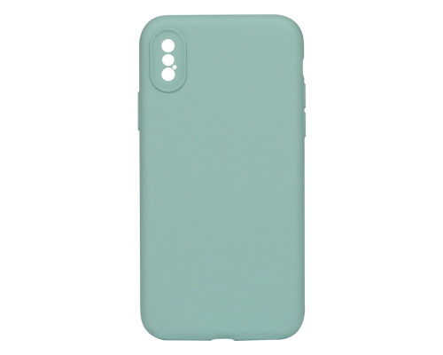 Чохол Silicone Case Full Camera no logo для iPhone X/Xs Колір 21, Sea blue